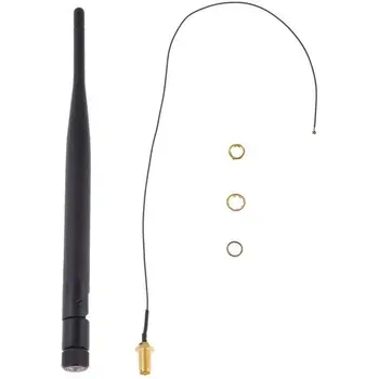 

100pcs 6dBi Dual Band M.2 IPEX MHF4 U.fl Cable to RP-SMA Wifi Antenna for Intel AC 9260 9560 8265 8260 7265 NGFF M.2 Card