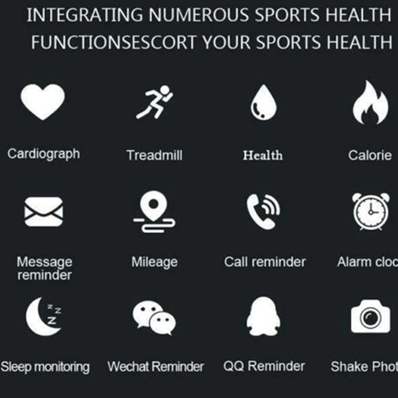 M5 Smart Bracelet Multifunctiona lBand Heart Rate Fitness Tracker Smartband Waterproof Wristband Bluetooth 5 Smart Watch Devices