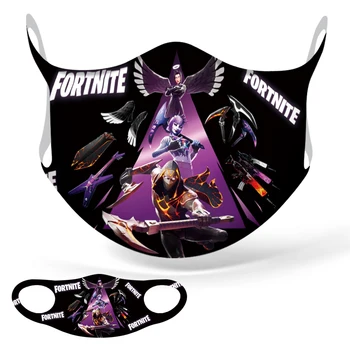 

Original Fortnite game surrounding full-color ice silk non-marking masks dustproof Anti Dust Face Mask Cartoon Figure Mouth Caps