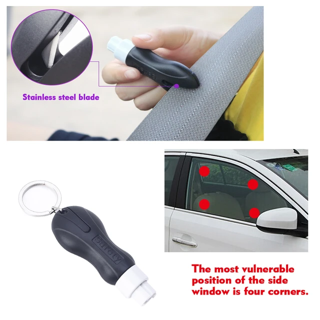 Car Emergency Glass Window Breaker Escape Rescue Tool Seat Belt Cutter Life- Saving Safety Hammer Car Key Ring Tools - AliExpress