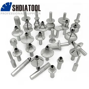 

SHDIATOOL 1pc Vacuum Brazed Diamond Router Bits With 1/2" Shank For Stone Router Cutter For Granite & Marble