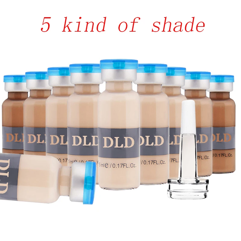 

10pcs/set 5 shades bb cream glow DLD Anti-aging serum Meso White Brightening Serum Natural Nude Concealer Make Up CC Foundation