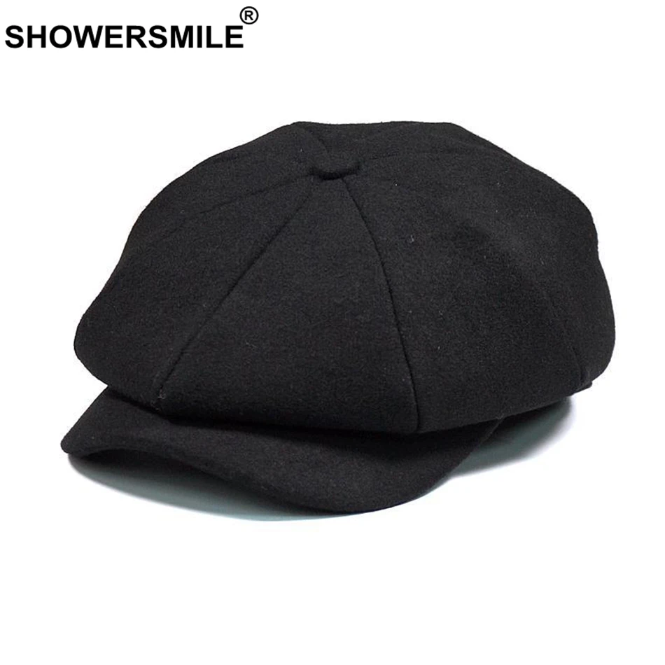 SHOWERSMILE Для мужчин с закруглёнными краями и пуговицей сверху Кепки верхняя одежда