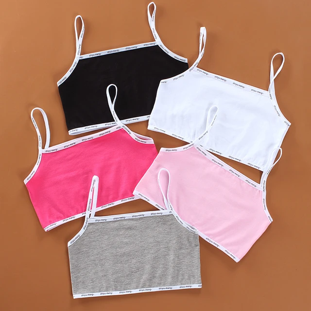 Cotton Girls Bras Kids Underwear No Rims Children Tops Adolescente Teenage  Training Bras Breathable Teens Girl Brassiere - Bras - AliExpress