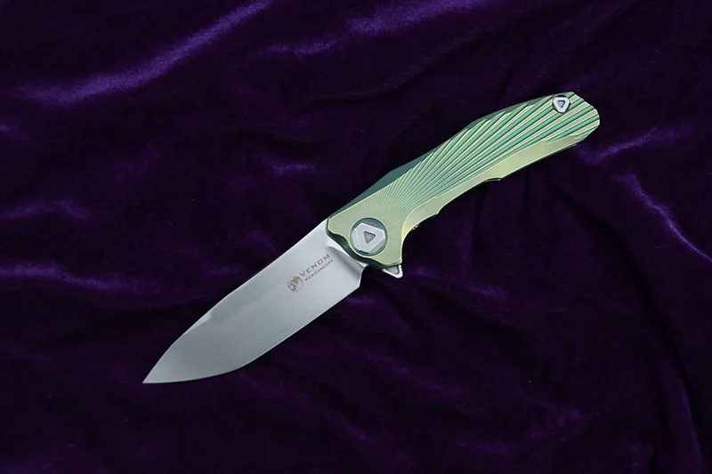 Кевин Джон VENOM новой концепцией Флиппер складной нож для ежедневного использования, M390 лезвие TC4 Титан Отдых на природе охотничий Карманный фрукты Ножи EDC инструменты