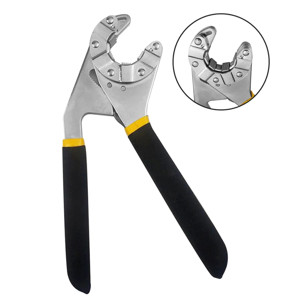 

8 Inch Multi-Function Universal Chrome Wrench Adjustable Vintage Hexagon Wrench Craftsman Grip Pliers Spanner Tool for Repairing