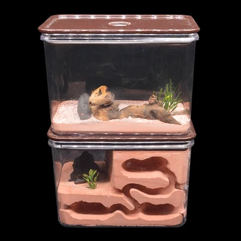 

Plaster Concrete Ant Farm Natural Ecological Ant Nest Landscaping Ant House Insect Castle Workshop Pet Anthill 13*8.5*21cm