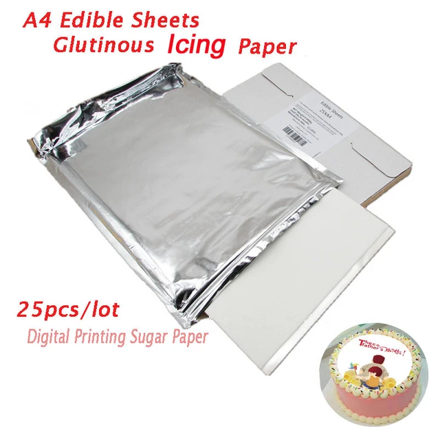 A4 10pcs/lot edible rice paper for cakes lollipop icecream chocolate food  printing and decoration