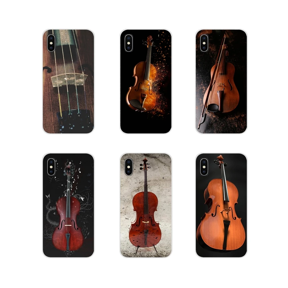 Accessories Phone Shell Covers For HTC One U11 U12 X9 M7 M8 A9 M9 M10 E9 Plus Desire 630 530 628 816 820 830 Violin Cello | Мобильные