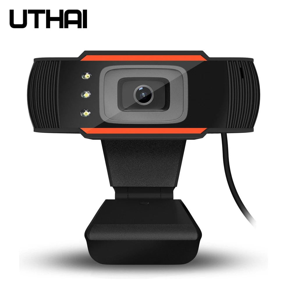 UTHAI DC01 HD 12MP camera with built-in sound-absorbing microphone webcam video call computer resolution 640x480 | Компьютеры и офис