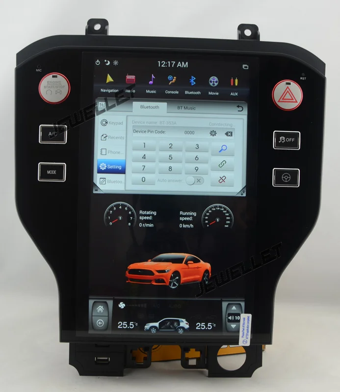 11," tesla стиль вертикальный экран android 8,1 шесть ядер автомобиля gps Радио Навигация Для Ford Mustang 2013- с carplay HDMI