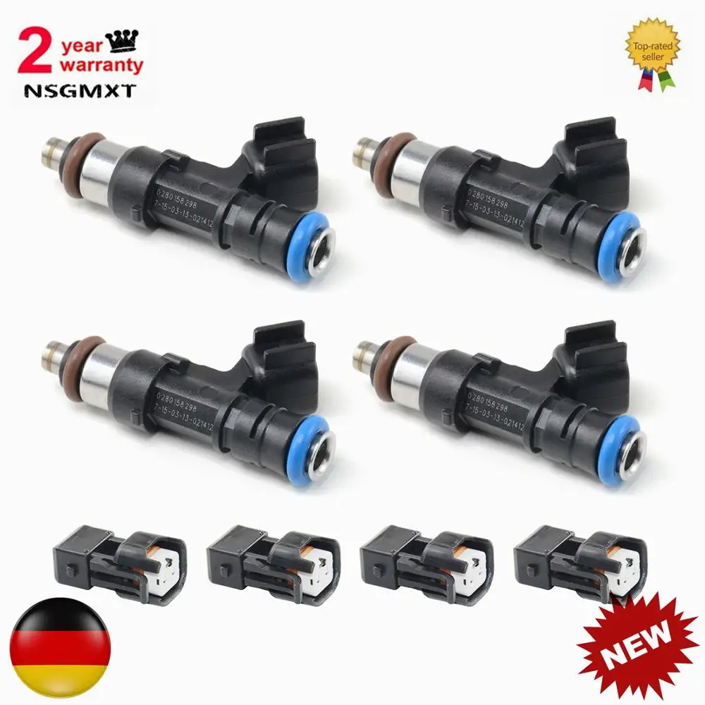 Топливные форсунки AP01 4 шт. для Audi A4 TT VW Golf Jetta 1 8 T turbo EV14 60lb 630cc 0280158298 0 280 158 298| |