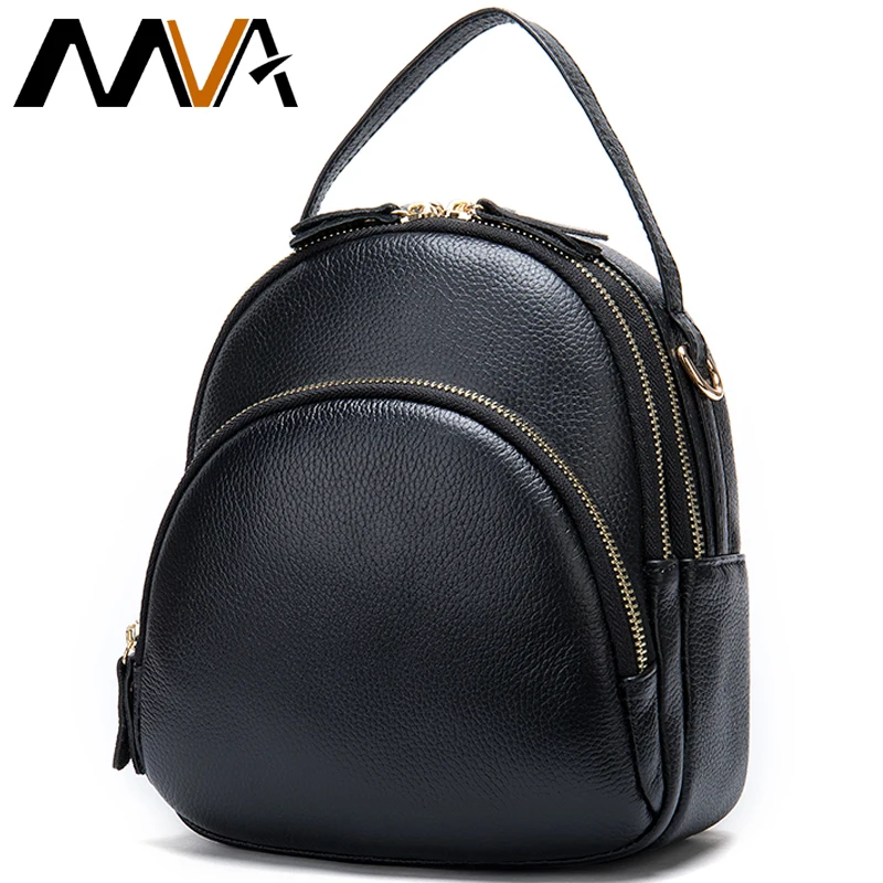 women's mini leather backpack