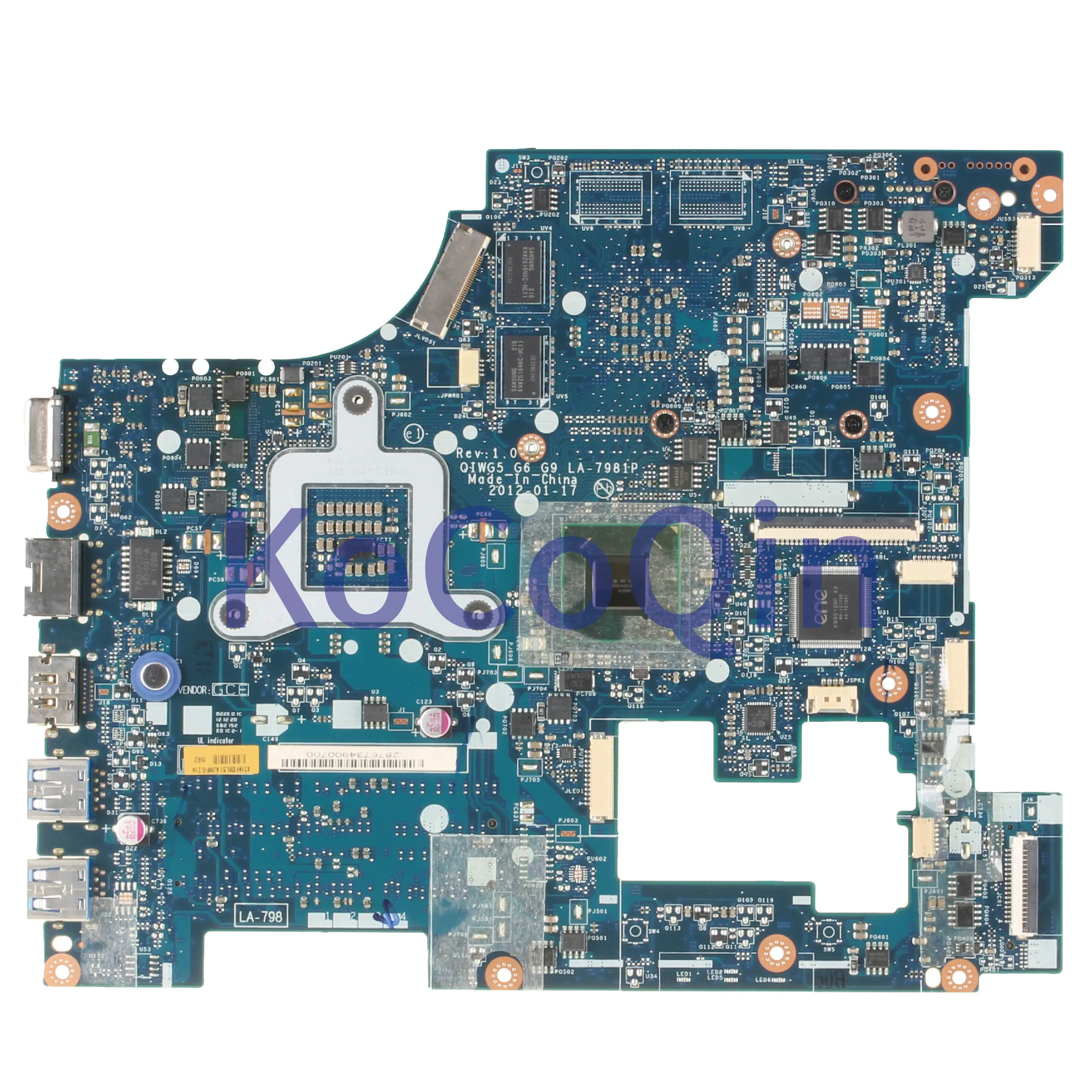 KoCoQin материнская плата для ноутбука LENOVO Thinkpad G580 материнская плата 90000118 GT610M SLJ8E QIWG5 G6 G9 LA-7981P N13M-GE-B-A2