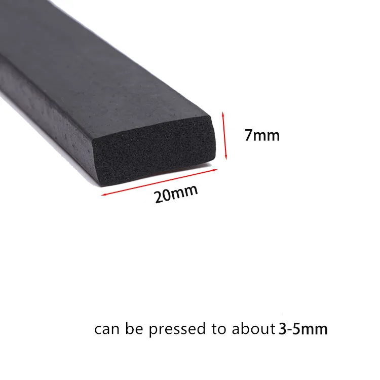 Barra de esponja de borracha epdm, faixa