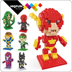 Hsanhe Marvel DC super hero вспышка Бэтмен x-men Зеленый Фонарь фигурки обучающая игрушка сборка модель Строительные кирпичи