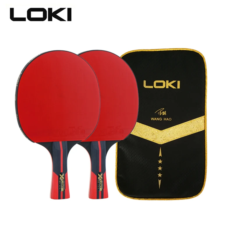 Table Tennis Racket Ping Pong Paddle Lightweight Bat Blade Sports Rubber Red 