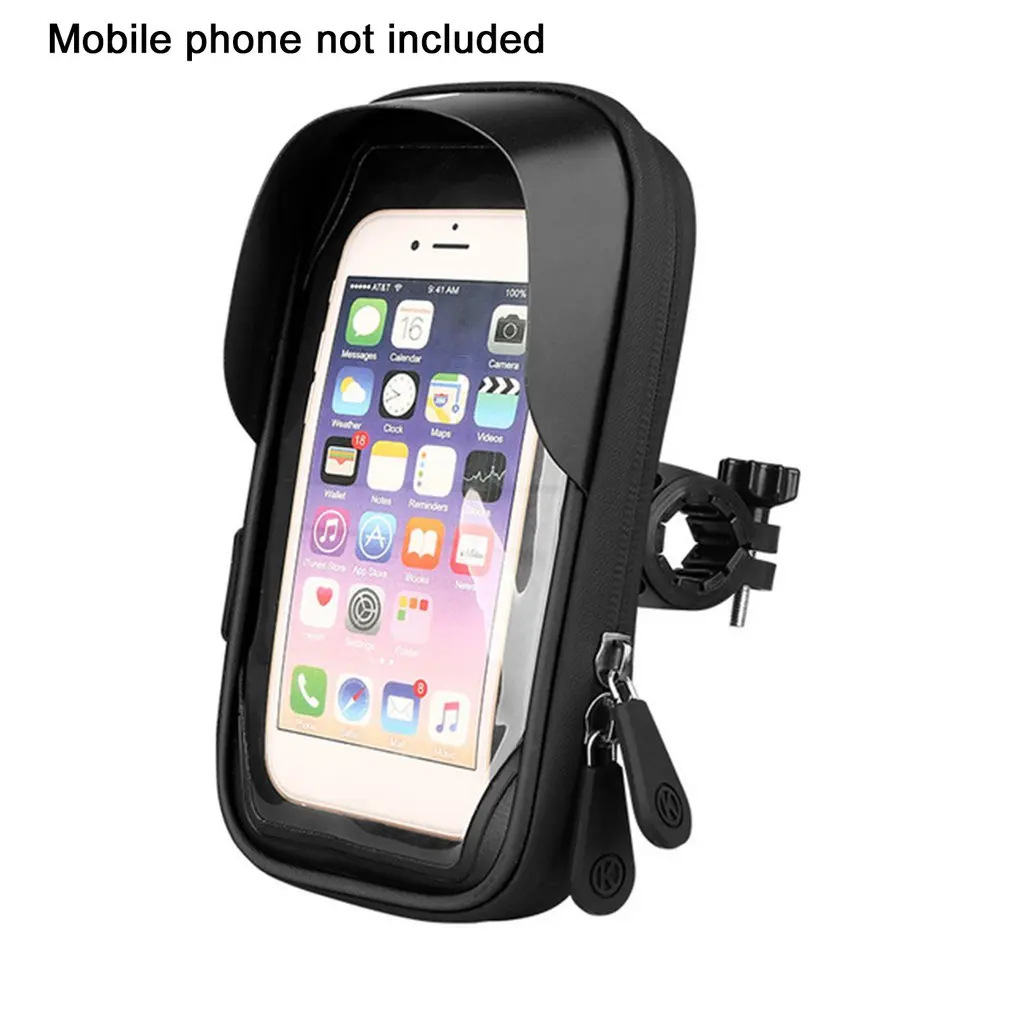 Black Touch Screen Mobile Phone Holder Handlebar Motorcycle Waterproof Navigation Stand Mobile