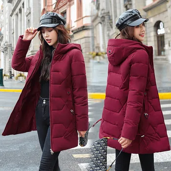 

2020new women's parkas yards han edition padded jacket long warm winter jacket a hooded coat of cultivate morality