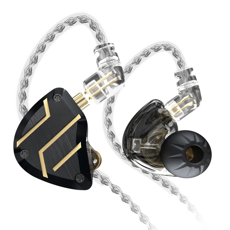 CCA C10 PRO 4BA + 1DD гибридные HIFI наушники в ухо металлический монитор DJ спортивные 5
