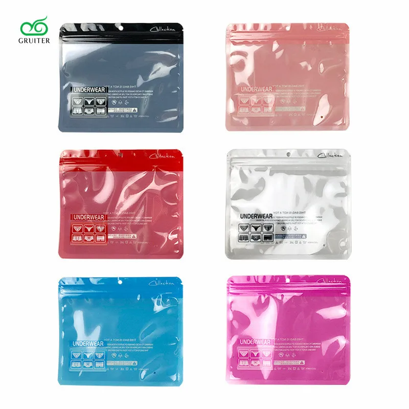 GRUITER Package Bags For Underwear General Bikini Panty Zipper Bags