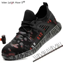 2019 Wan Leigh Huw S brand steel toe cap men and women work & safety boots summer lightweight impact resistant male Safety shoes 2019 Wan Leigh Huw S brand steel toe cap men and women work & safety boots summer lightweight impact resistant male Safety shoes