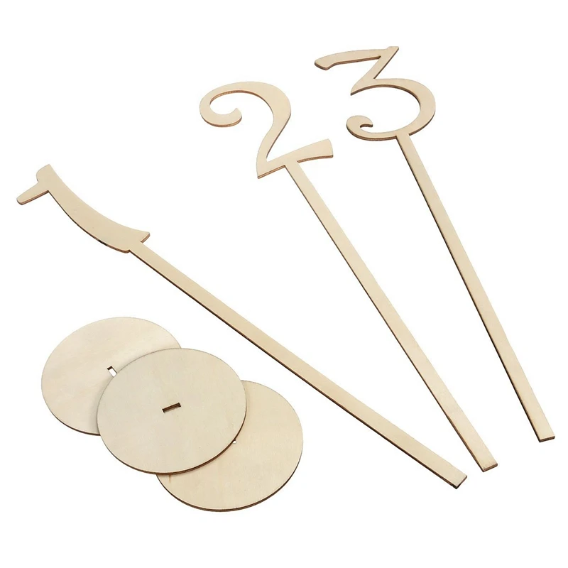 ABSS-40pcs 1-40 деревянный стол цифры с держателем база для свадьбы дома свадьбы юбилей, вечеринка, украшение
