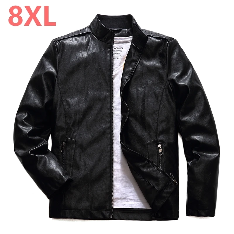 Мужские кожаные куртки размера плюс 10XL 8XL 6XL 5XL Новое поступление верхняя одежда