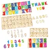 130PCS Early Education Color/Log Color Alphanumeric Wood Chip Educational Toys Learning English Alphabet DIY Wood Chip Kids Toys 1