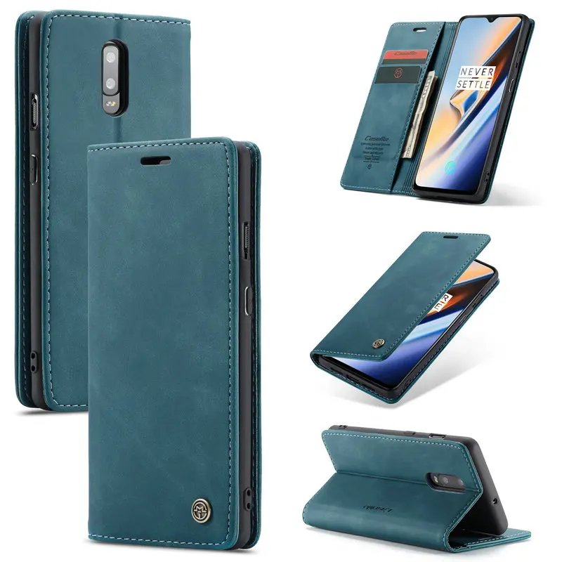 Manderm винтажный деловой кожаный чехол с магнитной застежкой для One Plus 7 Pro, чехол-кошелек с отделениями для карт, дизайнерская сумка для телефона Oneplus 7