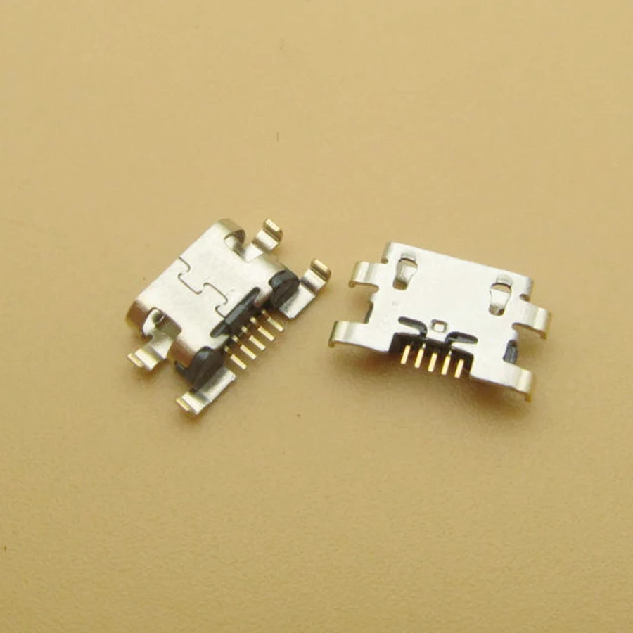 

200pcs MICRO USB jack socket connector charging port dock plug replacement repair parts female 5 pin For HOMTOM HT10 DOOGEE x20