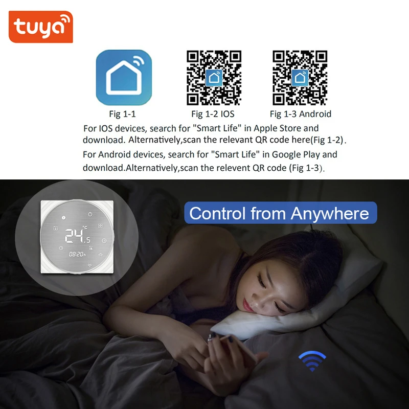 Умный Wi Fi центральный кондиционер с термостатом контроллер температуры 4 трубы