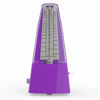 

Mechanical Metronome Piano High Accuracy ABS Shell For Musical Instruments Universal Pyramid Style Bell Ring Violin Portable
