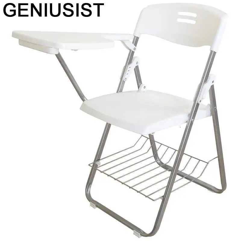 Pegable De Plegable Metal Living Room Jefe Alta Calidad Sedie Moderne Pieghevoli Office Silla Oficina Folding Chair With Board |