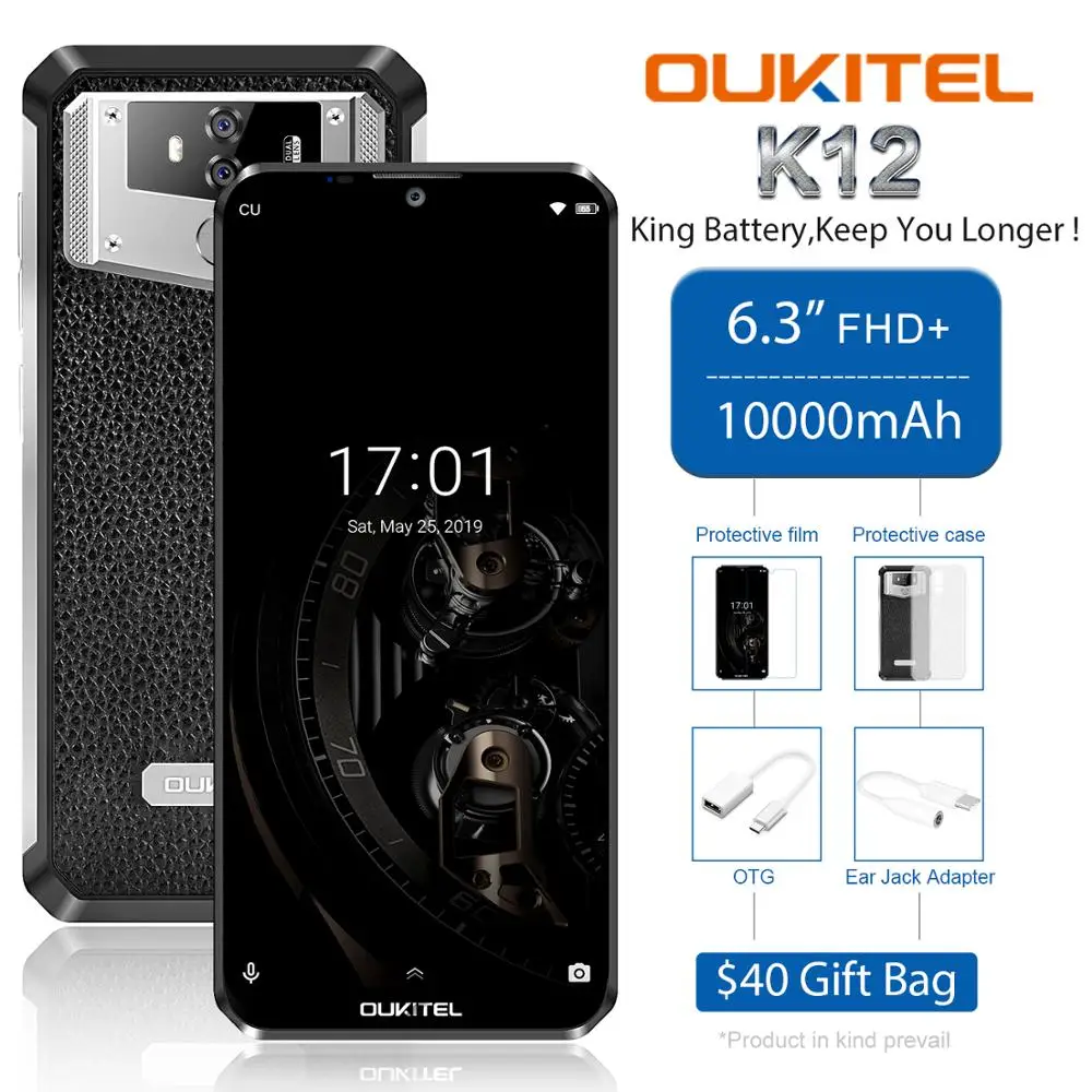Смартфон OUKITEL K12 на Android 6 3 экран 1080 дюйма ГБ + 64 ГБ|Смартфоны| |