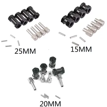 

1/10 RC Car SCX10 RC4WD D90 Alloy Wheel Hub Hex 12mm Extension Adapter-Pack of 4