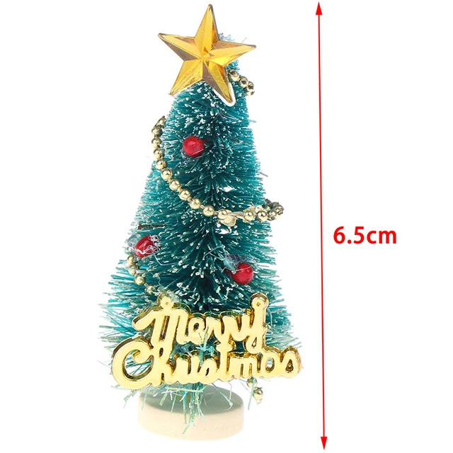 Wooden 1: 12 Dollhouse Miniature Christmas Tree "Merry Christmas" Letters Board Stand Decoration 6