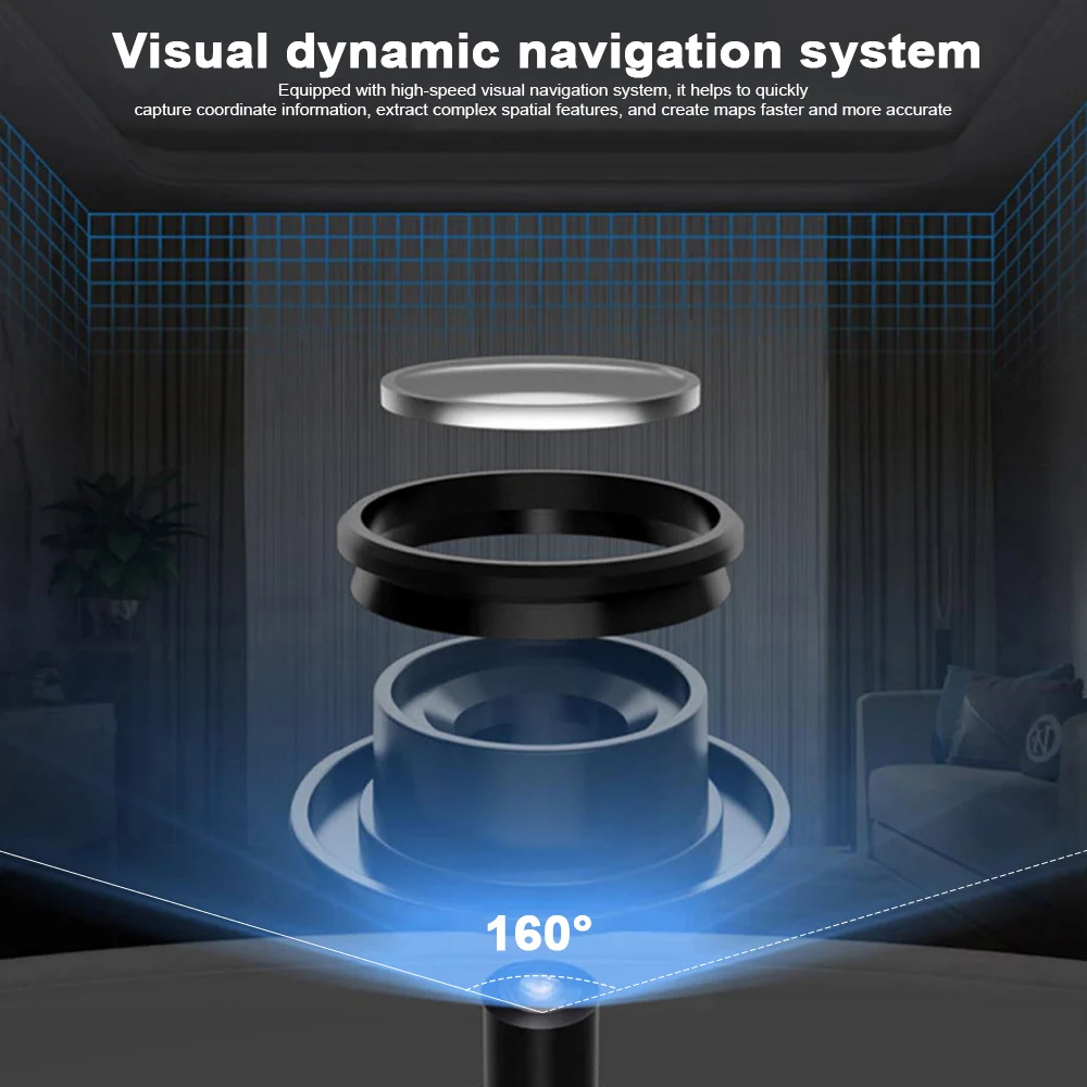 XIAOMI MIJIA Sweeping Mopping Robot Vacuum Cleaner 1C 2500PA cyclone Suction for Home Office Dust S