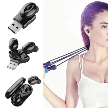 

TWS Bluetooth Headset Handsfree With Charging Wireless Sports Earphone Bluetooth 5.0 Headphone X4D5