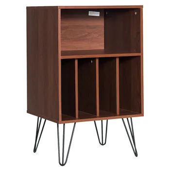 

GIANTEX Wooden End Table Free Standing Display Storage Bookshelf File Cabinet bedroom furniture HW63116