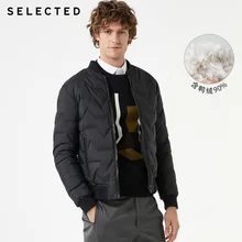 Отборная мужская бейсбольная верхняя одежда с воротником, зимняя короткая пуховая куртка, пальто S | 419412502