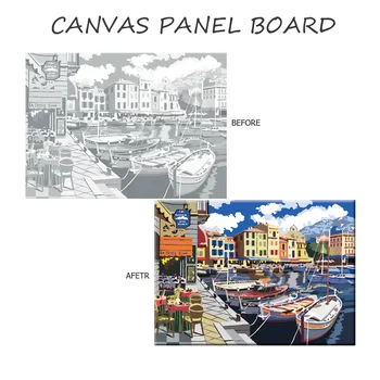 

30x40cm painting pure cotton monochrome printing oil painting board suitable for acrylic oil painting for kids