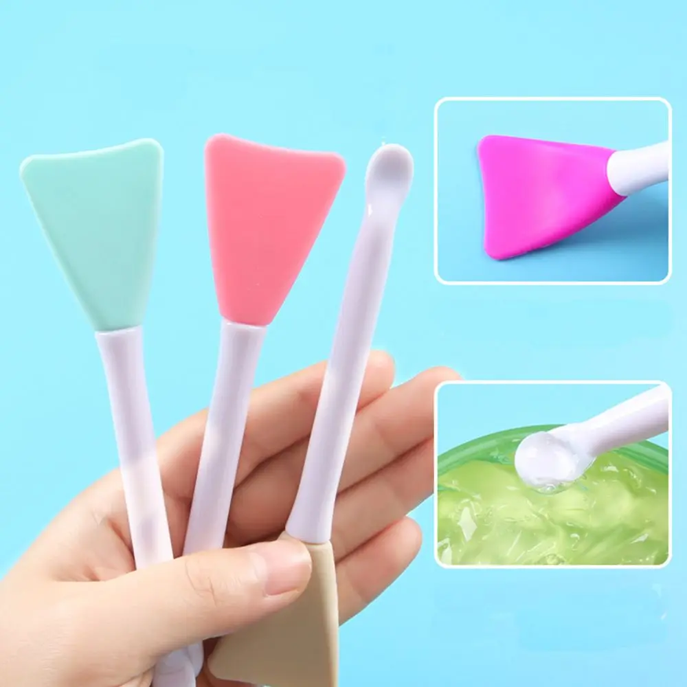 Care Beauty Tool DIY Double Head Silicone Facial Mask Brush Facial Mud
