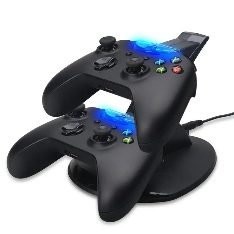 

ALLOYSEED Dual USB LED Gamepad Controller Charger Stand Dock Station For Wireless Controller Charging Cradle Holder