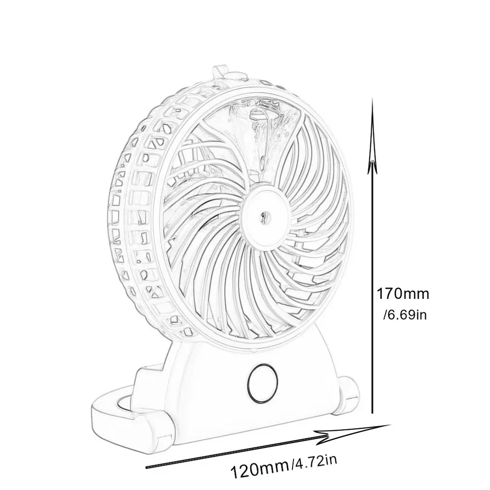 Креативный Usb мини-вентилятор для зарядки, портативный Настольный бесшумный распылитель, летний портативный маленький вентилятор
