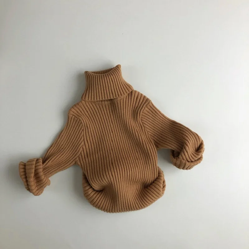 Autumn winter Pullover Sweater fashion Pullover new year christmas new boys and girls high neck knitted pullover top