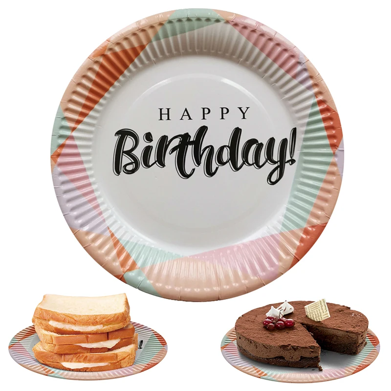 

Disposable Paper Plates Red Watermelon Birthday Party Disposable Plate Fruit Plate Cake Tray Tableware Birthday Party Supplies