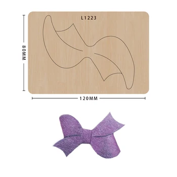 

Bowknot knife mold molds,bow-shaped bow-shaped die-cutting dies and wooden dies,suitable for big shot machines
