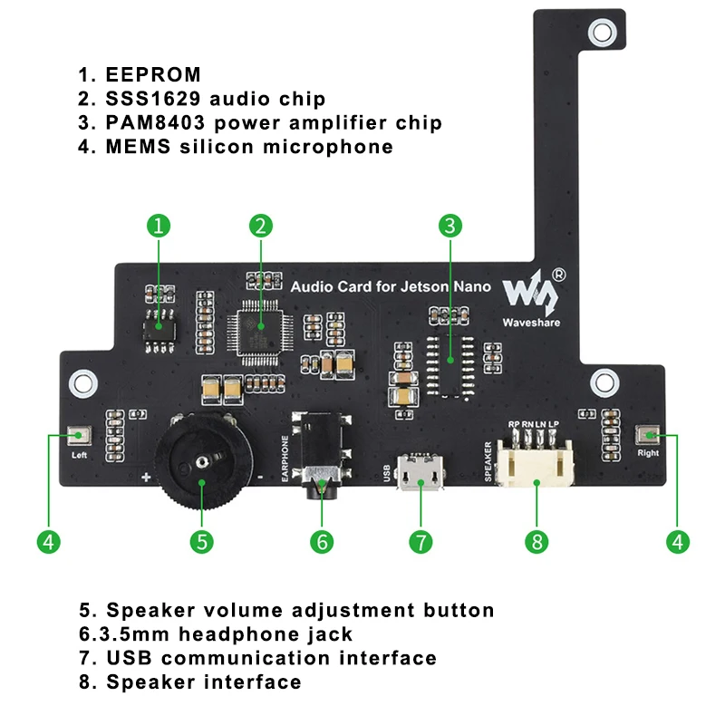 áudio drive-livre placa de som embutido microfone