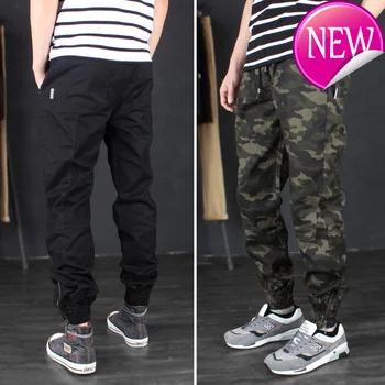 

Fashion Japanese Style Men Jeans Loose Fit Black Khaki Green Color Harem Trousers Casual Cargo Pants Hip Hop Joggers Pants Men